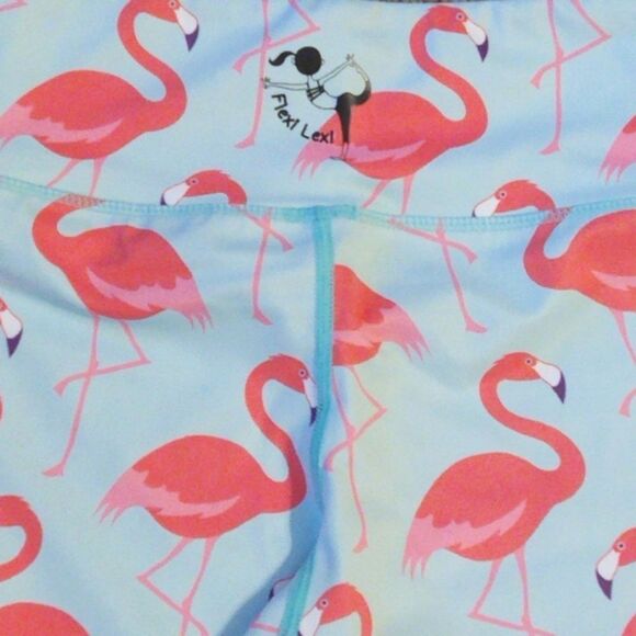 Flexi Lexi Flamingo Yoga Workout Leggings - Picture 8 of 11